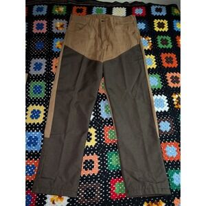 Vintage Hunting Double Knee Field Pants Red Head Brown Outdoor Size 38x32
